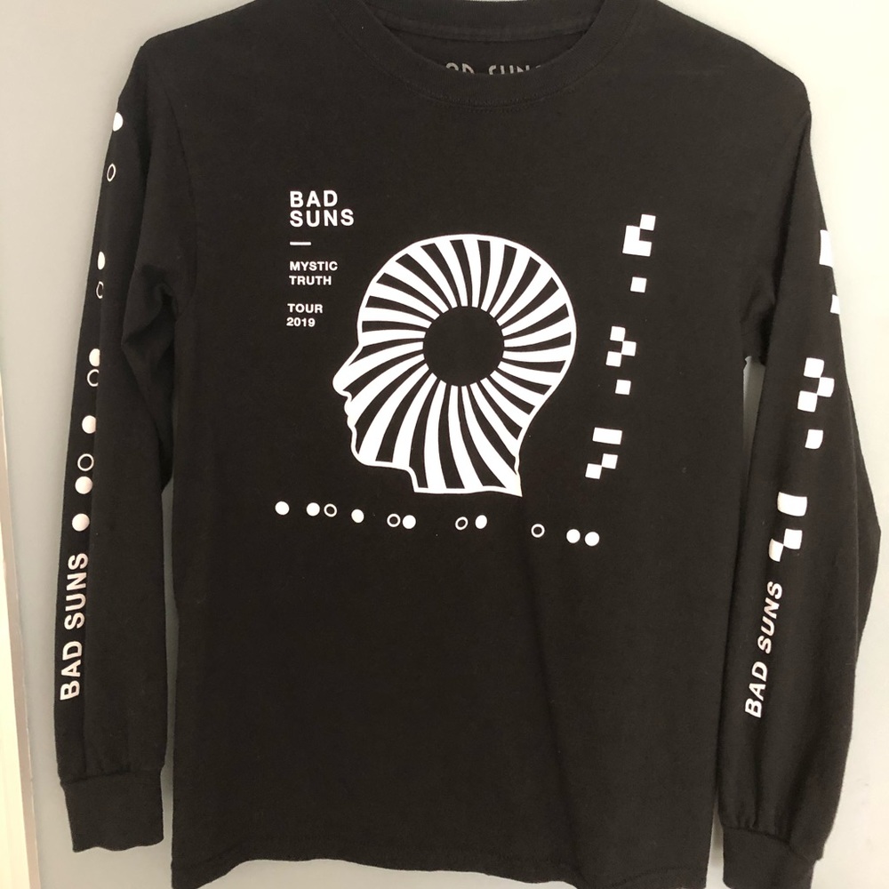 Bad suns 2019 tour long sleeve tee black SMALL